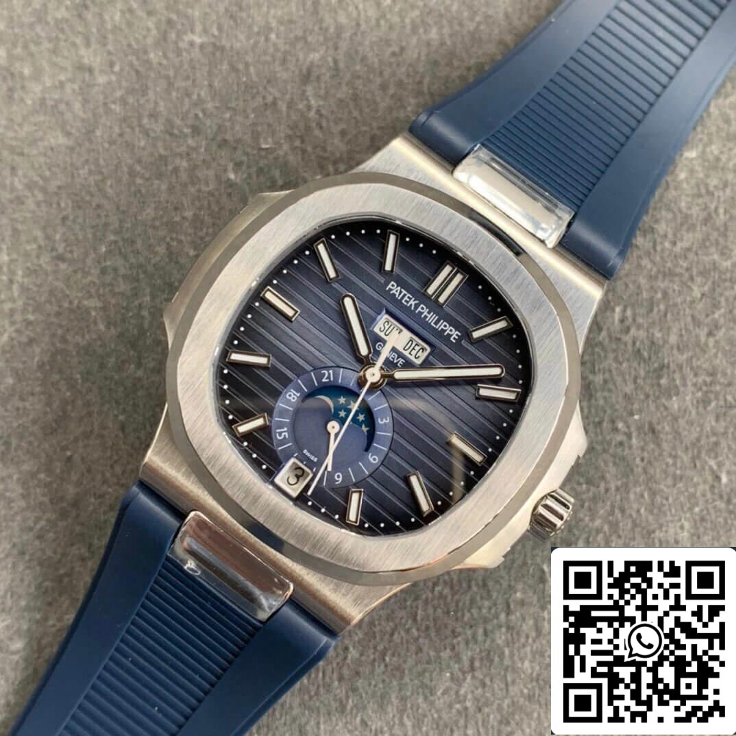 Patek Philippe Nautilus 5726 1:1 edizione migliore GR Fabbrica V2 Blu Gomma cinturino