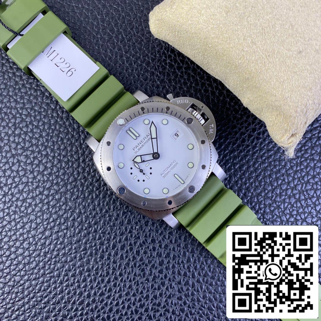 SBF Panerai Submersible PAM01226 1:1 edição melhor VS Fabbrica quadrante branco