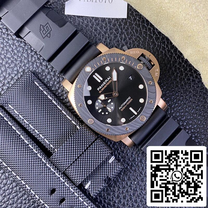 SBF Panerai Submersible PAM01070 1:1 edizione migliore VS Fabbrica quadrante nero