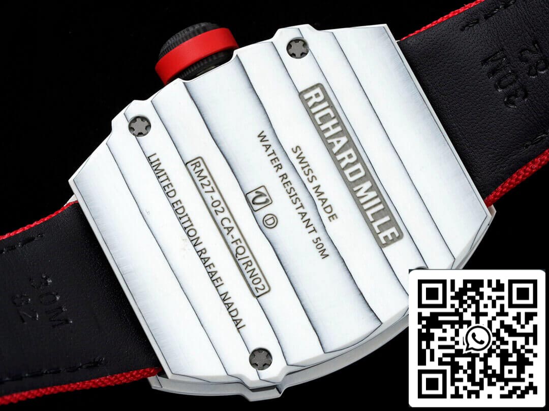 Richard Mille RM27-02 Rafael Nadal Tourbillon 1:1 Best Edition RM Fabbrica Red cinturino