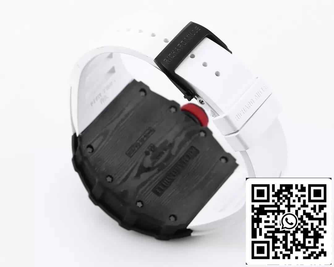 Richard Mille RM35-01 1:1 edizione migliore BBR Fabbrica Bianco Gomma cinturino