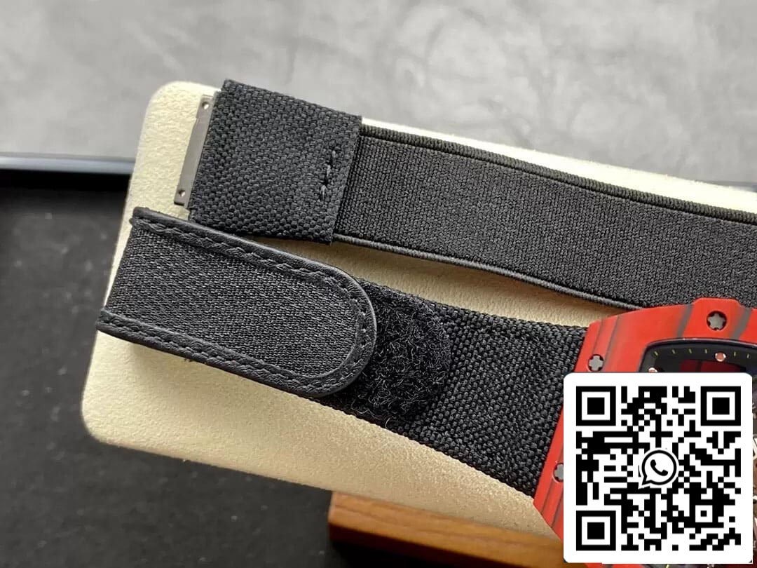 Richard Mille RM27-03 Tourbillon 1:1 edição melhor BBR Fabbrica Red fibra de carbono Cassa