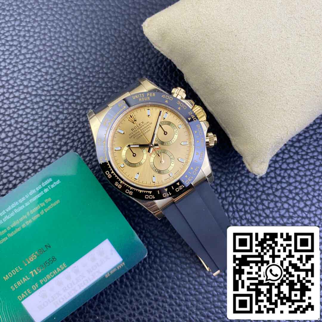 replica Rolex Daytona M116518ln-0042  Best 1:1 BT Fabbrica quadrante champagne