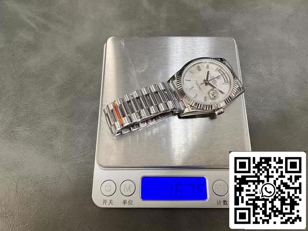 Rolex Day Date M228236-0011 1:1 edição melhor GM Fabbrica quadrante em meteorito V2