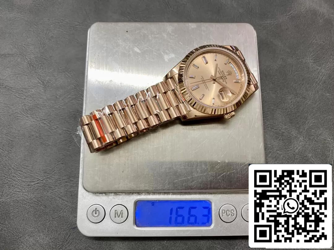 Rolex Day Date M228235-0004 1:1 edición migliore GM Fabbrica Oro quadrante V2 Diamond quadrante