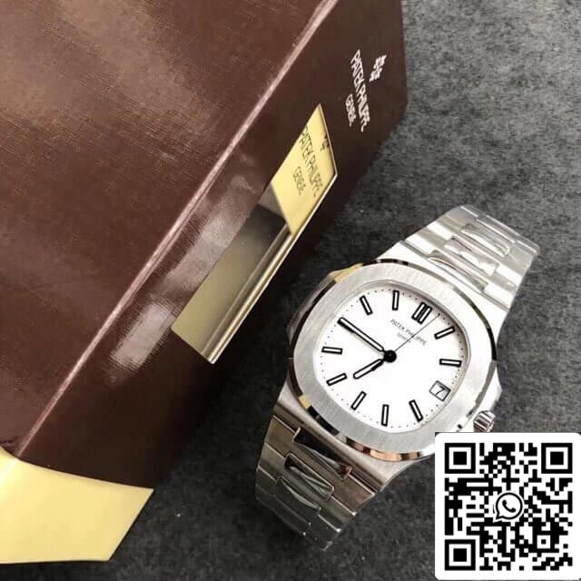 Patek Philippe Nautilus 5711/1A-011 1:1 Best Edition PPF Fabbrica V4 White Dial Swiss ETA324