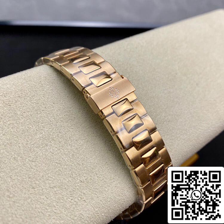 Patek Philippe Nautilus 1:1 Best Edition PPF Fabbrica Rose Gold With Diamonds