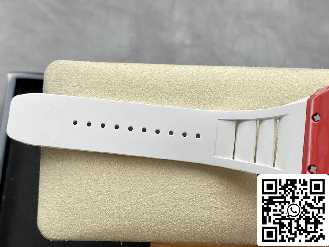 Richard Mille RM35-02 1:1 Best Edition T+ Fabbrica NTPT Carbon Fiber White cinturino