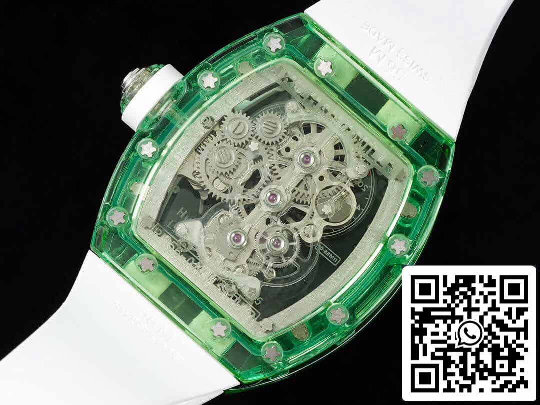 Richard Mille RM 56-01 Tourbillon 1:1 Best Edition RM Fabbrica Green Transparent Case