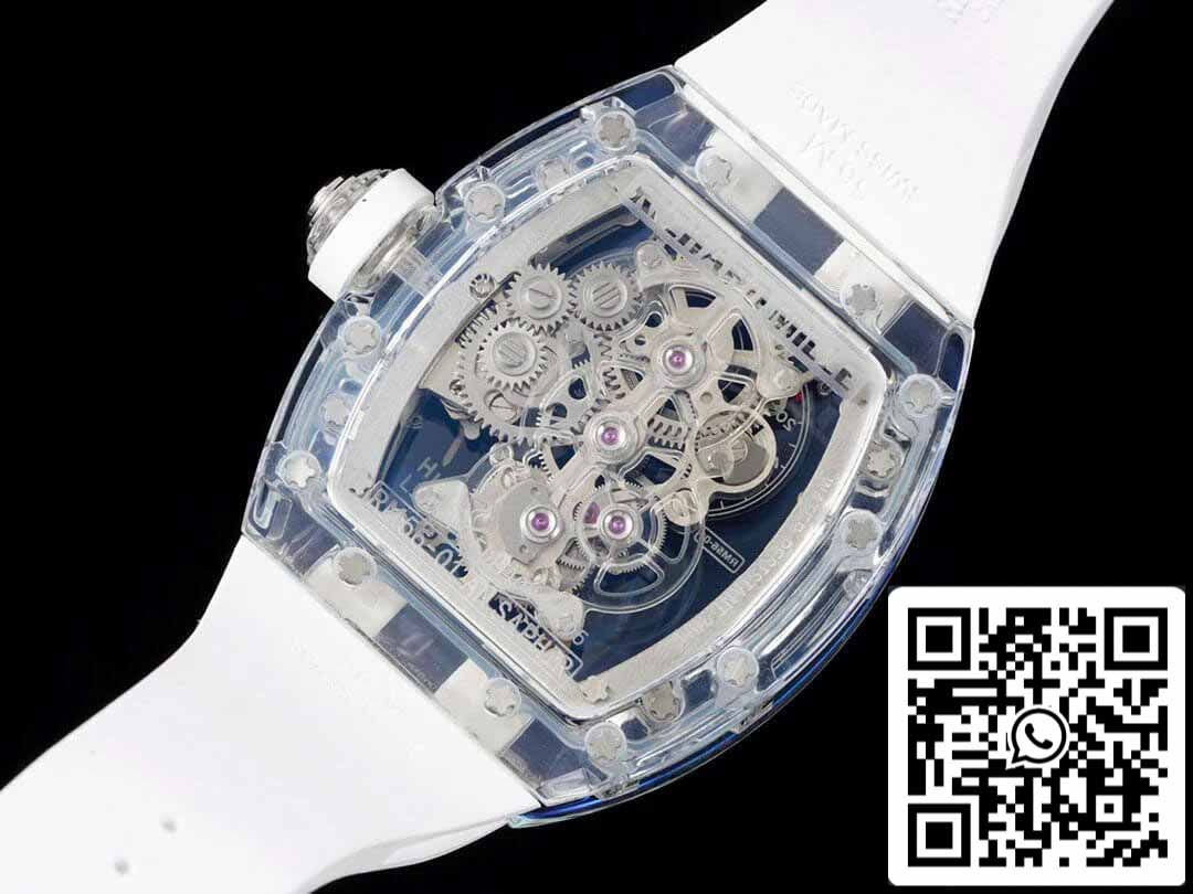 Richard Mille RM 56-01 Tourbillon 1:1 Best Edition RM Fabbrica White Rubber cinturino