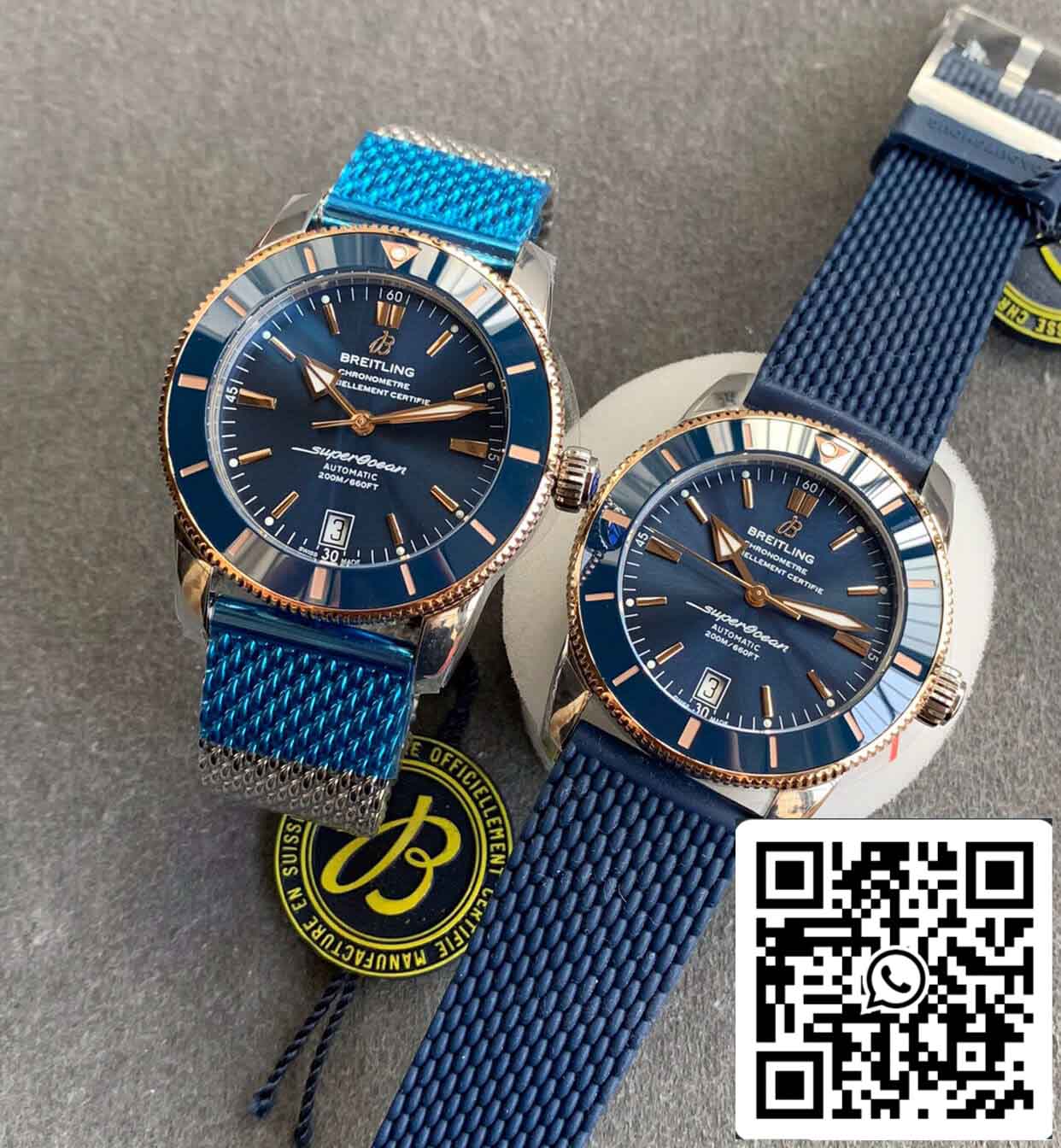 Breitling Superocean Heritage UB2010161C1S1 1:1 edizione migliore GF Fabbrica quadrante blu