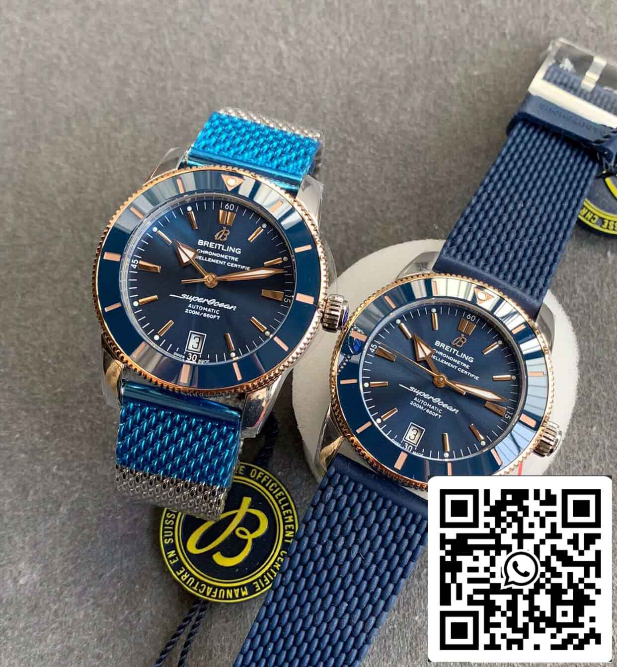 Breitling Superocean Heritage UB2010161C1S1 1:1 edizione migliore GF Fabbrica quadrante blu