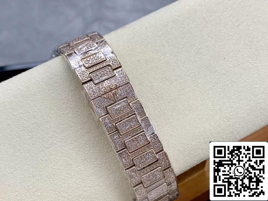 Patek Philippe Aquanaut 7118/1450R-001 1:1 edizione migliore GR Fabbrica Oro Diamond quadrante