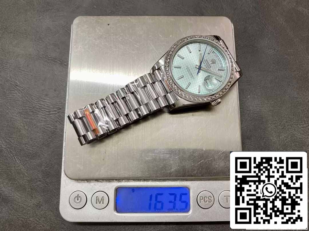 Rolex Day Date 228236 1:1 edizione migliore GM Fabbrica V2 Counterweight Versione quadrante blu