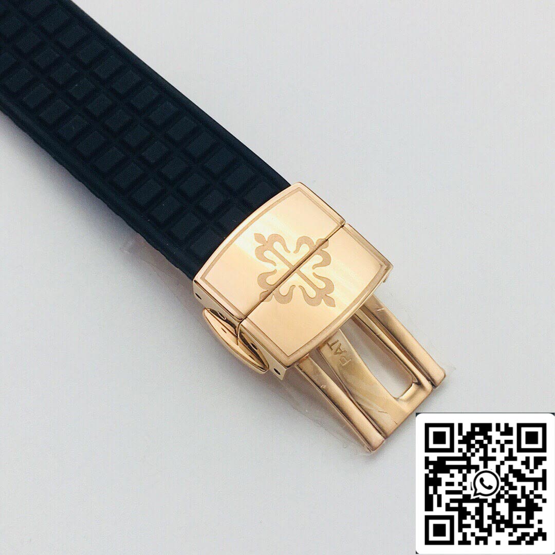 Patek Philippe Aquanaut 5067A Quartz movimento 1:1 Best Edition PPF Fabbrica Rose Gold Black Dial