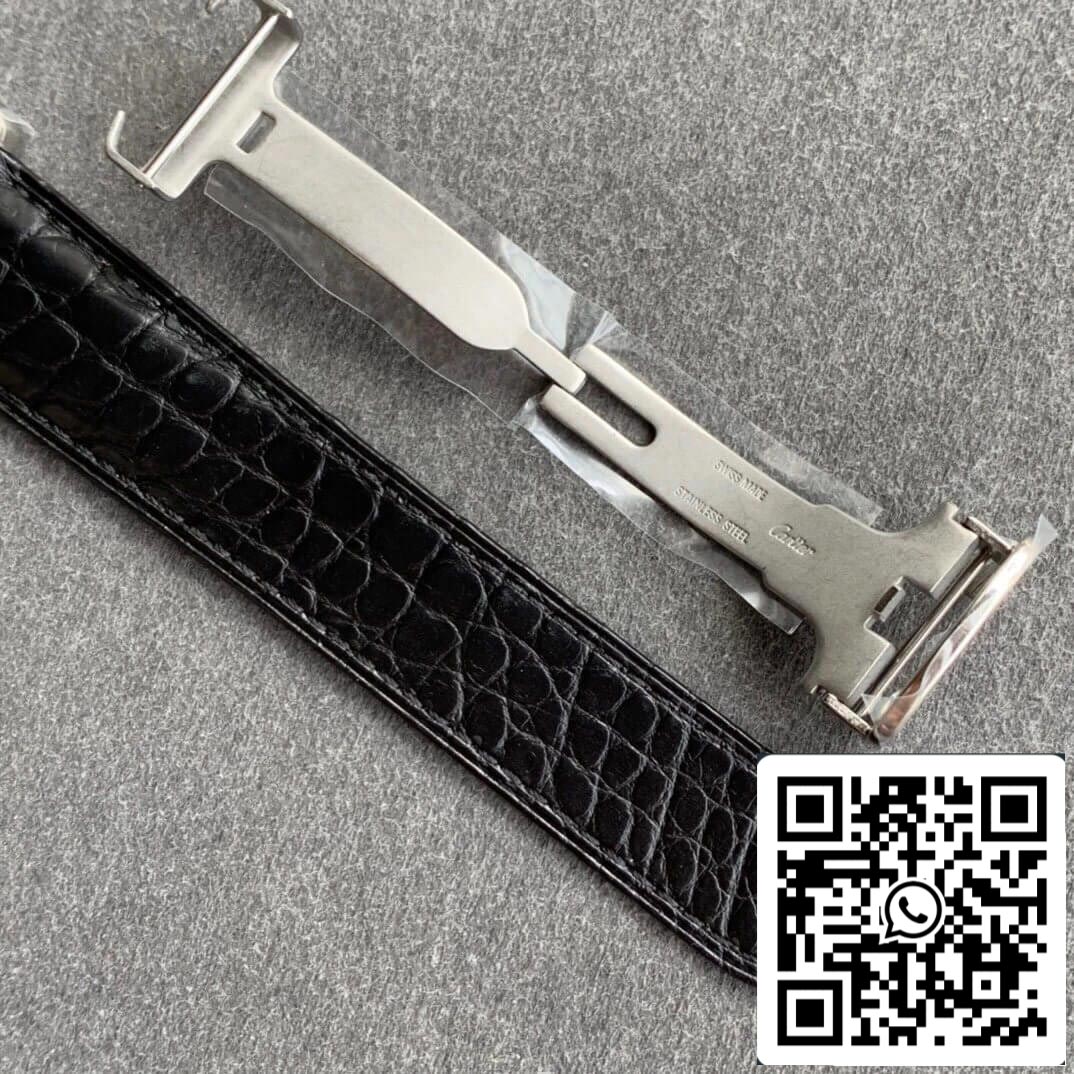 Cartier Tank 1:1 edizione migliore K11 Fabbrica Black Leather cinturino
