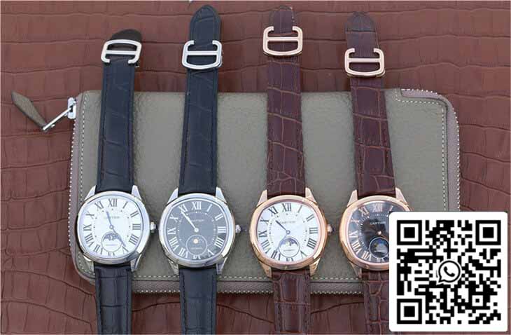 Drive De Cartier Moonphase WGNM0009 1:1 Best Edition acciaio inossidabile Black Dial