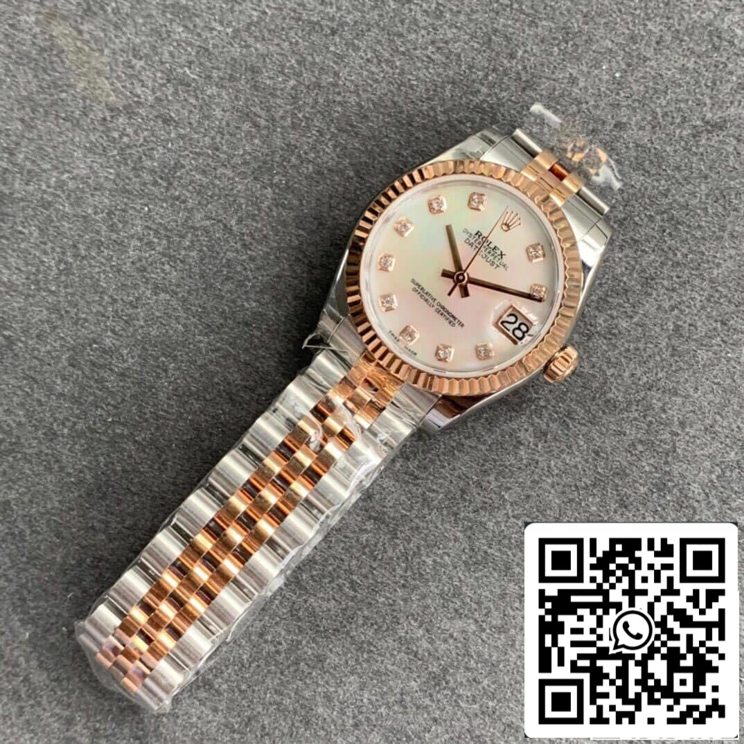 Rolex Datejust M278271-0026 1:1 edição melhor GS Fabbrica Rosa Oro