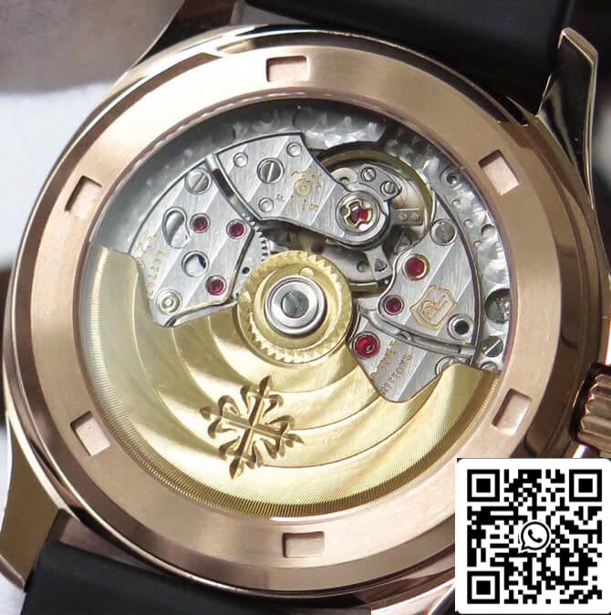 Patek Philippe Aquanaut 1:1 Best Edition PPF Fabbrica Diamond Rose Gold Black Dial