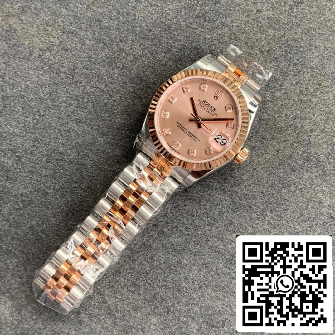 Rolex Datejust M278271-0024 1:1 edizione migliore GS Fabbrica Rosa Oro quadrante