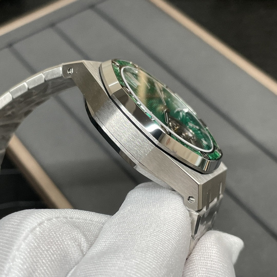 Audemars Piguet Royal Oak Tourbillon 26532IC.EE.1220TI.01 1:1 Best Edition R8 Fabbrica Green Dial