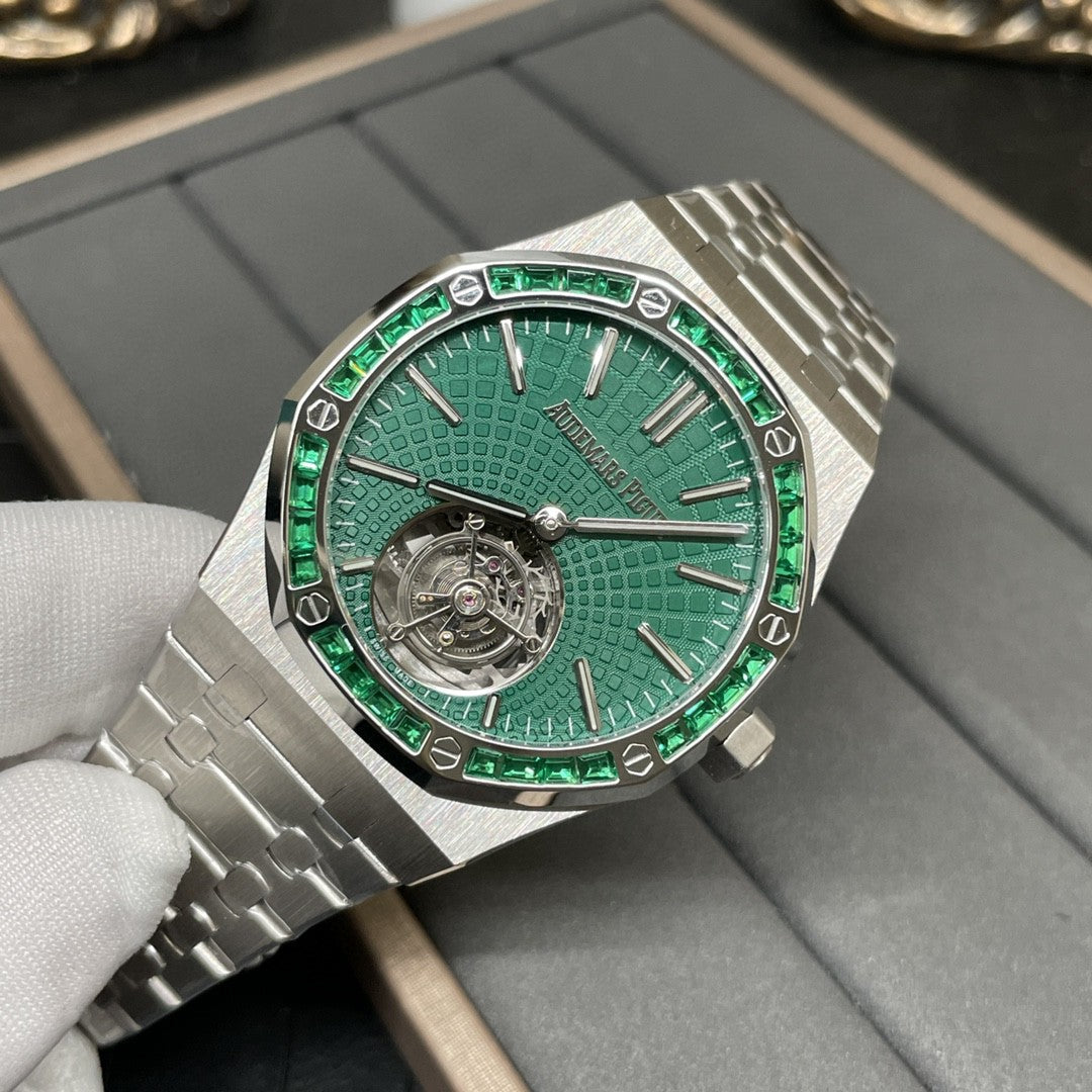 Audemars Piguet Royal Oak Tourbillon 26532IC.EE.1220TI.01 1:1 Best Edition R8 Fabbrica Green Dial