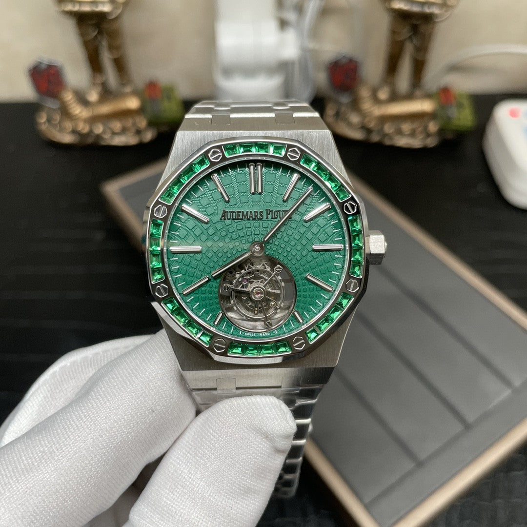 Audemars Piguet Royal Oak Tourbillon 26532IC.EE.1220TI.01 1:1 Best Edition R8 Fabbrica Green Dial