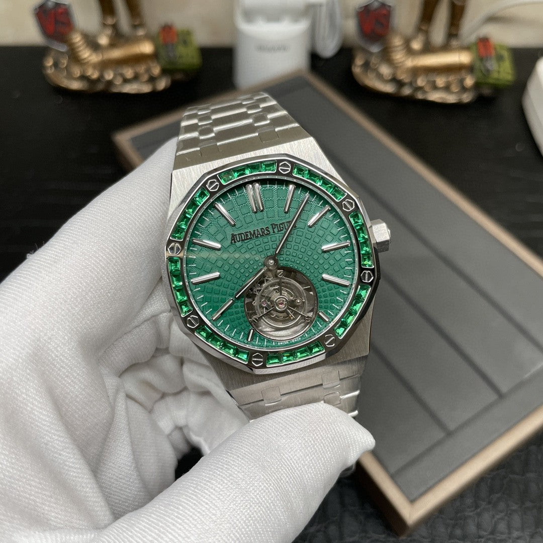 Audemars Piguet Royal Oak Tourbillon 26532IC.EE.1220TI.01 1:1 Best Edition R8 Fabbrica Green Dial