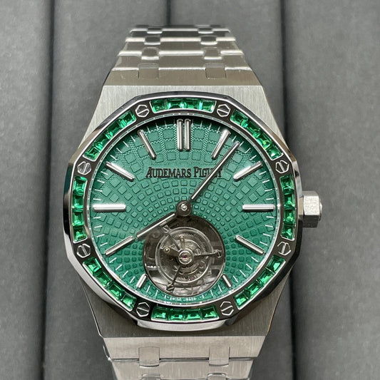Audemars Piguet Royal Oak Tourbillon 26532IC.EE.1220TI.01 1:1 Best Edition R8 Fabbrica Green Dial