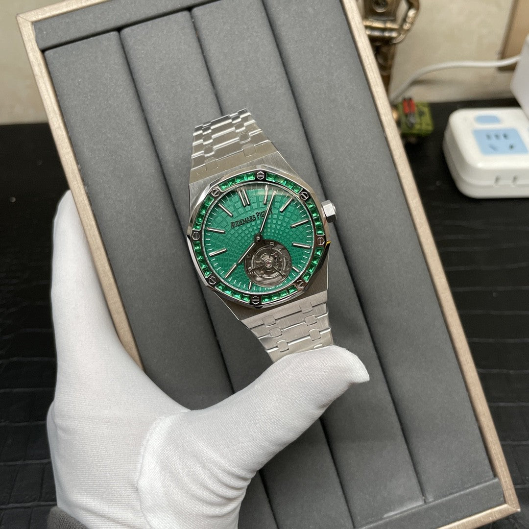 Audemars Piguet Royal Oak Tourbillon 26532IC.EE.1220TI.01 1:1 Best Edition R8 Fabbrica Green Dial