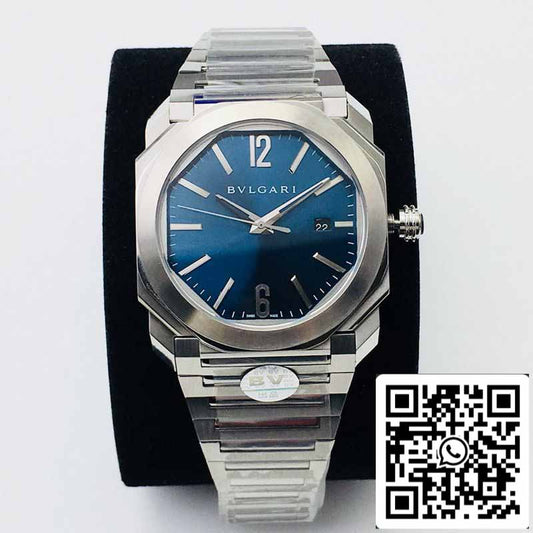 Bvlgari Octo 102105 BGO38C3SSD 1:1 edición mejorada BV Fabbrica quadrante blu