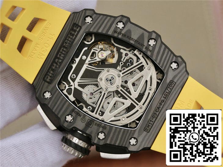 Richard Mille RM11-03 1:1 Best Edition KV Fabbrica Carbon Fiber