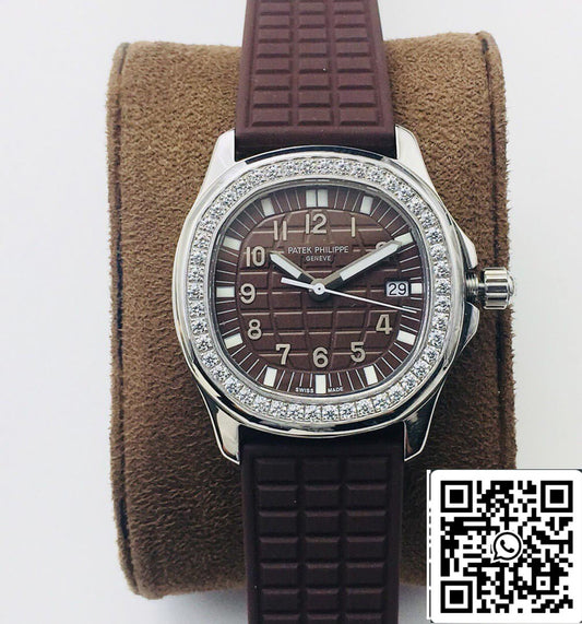 Patek Philippe Aquanaut 5067A-023 Quartz movimento 1:1 Best Edition PPF Fabbrica Marrom cinturino