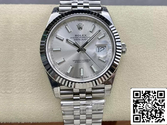 Rolex Datejust M126334-0004 1:1 edizione migliore VS Fabbrica quadrante argento