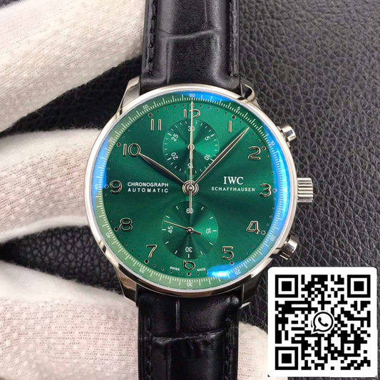 IWC Portugieser IW371615 1:1 Best Edition ZF Fabbrica Green Dial