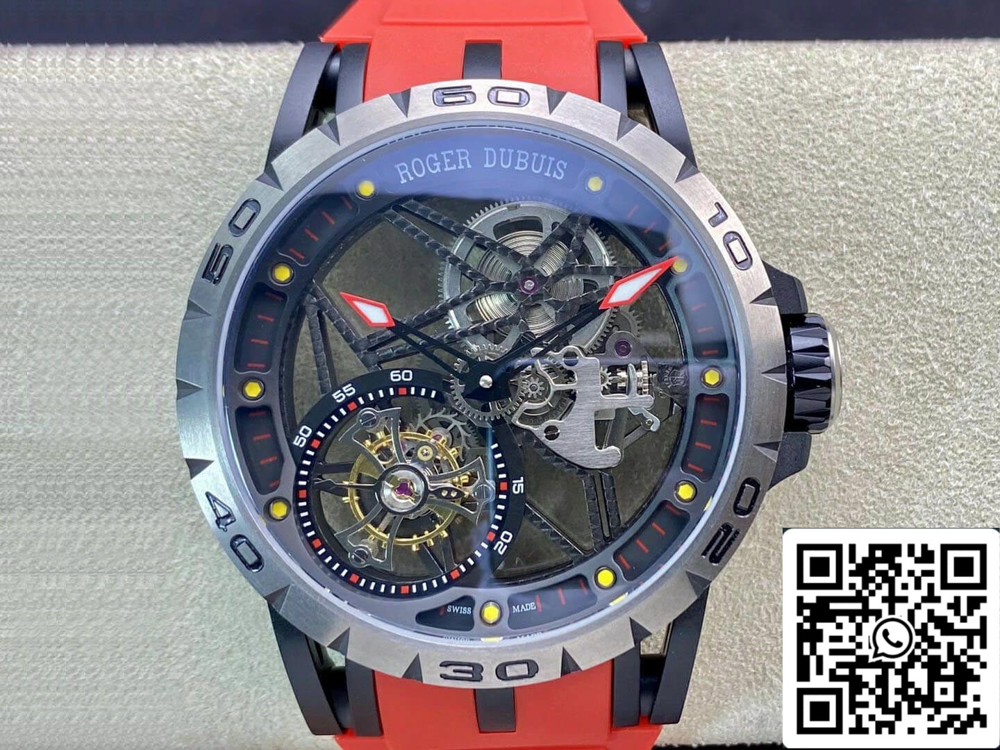 Roger Dubuis Excalibur RDDBEX0549 1:1 edizione migliore BBR Fabbrica Tourbillon scheletrato quadrante