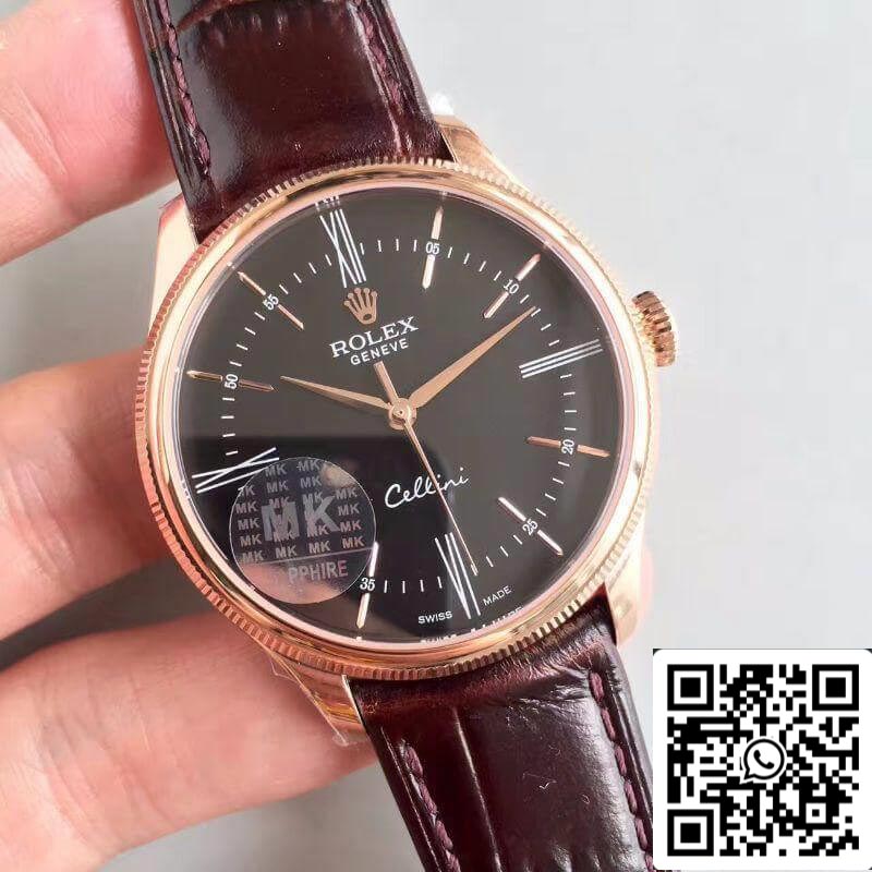 Rolex Cellini 50505 MKS Fabbrica 1:1 Best Edition Swiss ETA3132 Black Dial