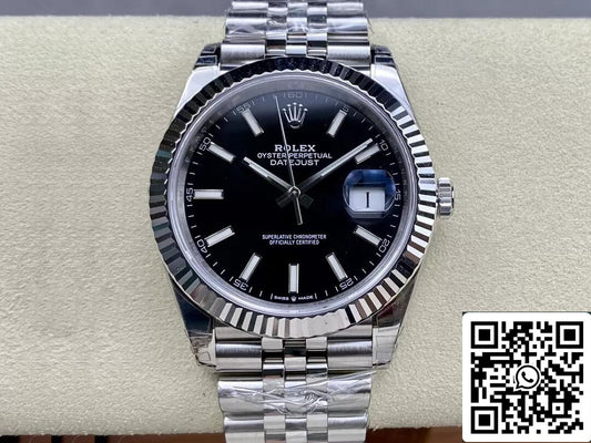 Rolex Datejust M126334-0018 1:1 edizione migliore VS Fabbrica quadrante nero