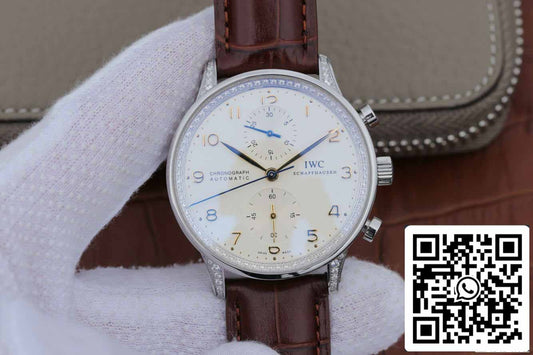 IWC Portugieser IW371440 1:1 Best Edition ZF Fabbrica V2 Diamond Bezel