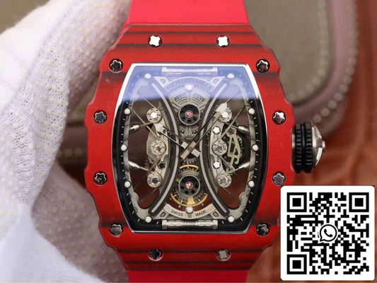 Richard Mille RM53-01 1:1 Best Edition KV Fabbrica Red TPT Carbon Fiber