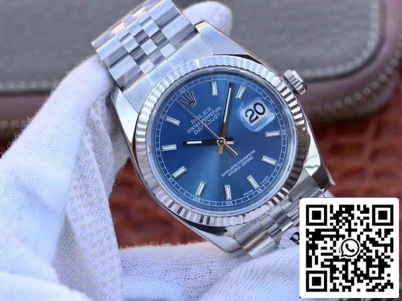 Rolex Datejust 36mm M126334-0002 AR Fabbrica 1:1 edizione migliore Swiss ETA3135 quadrante blu