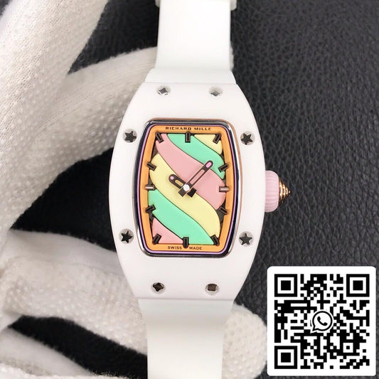 Richard Mille RM-07 Bon Bon 1:1 Best Edition RM Fabbrica White Ceramic Case