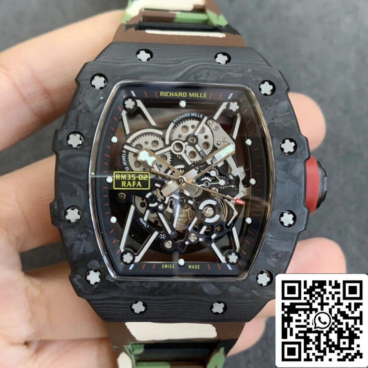 Richard Mille RM35-02 1:1 Best Edition KV Fabbrica V3 Camouflage cinturino