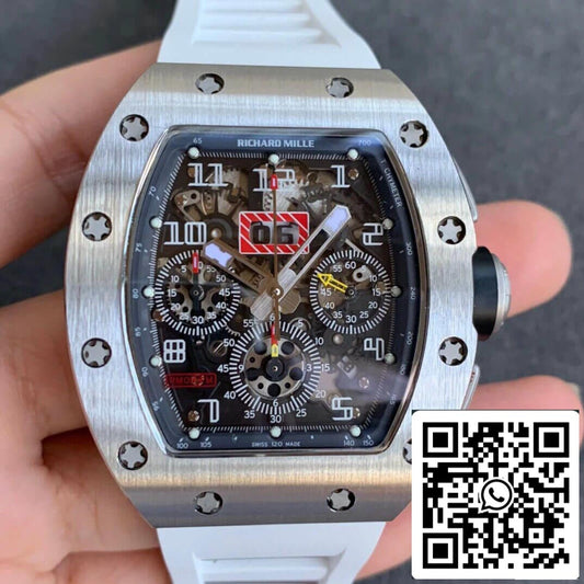 Richard Mille RM11-03 1:1 Best Edition KV Fabbrica Carbon Fiber Red cinturino