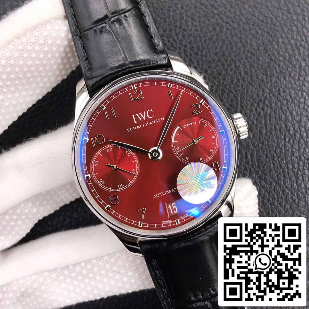 IWC Portugieser IW500714 1:1 Best Edition YL Fabbrica Burgundy Red Dial