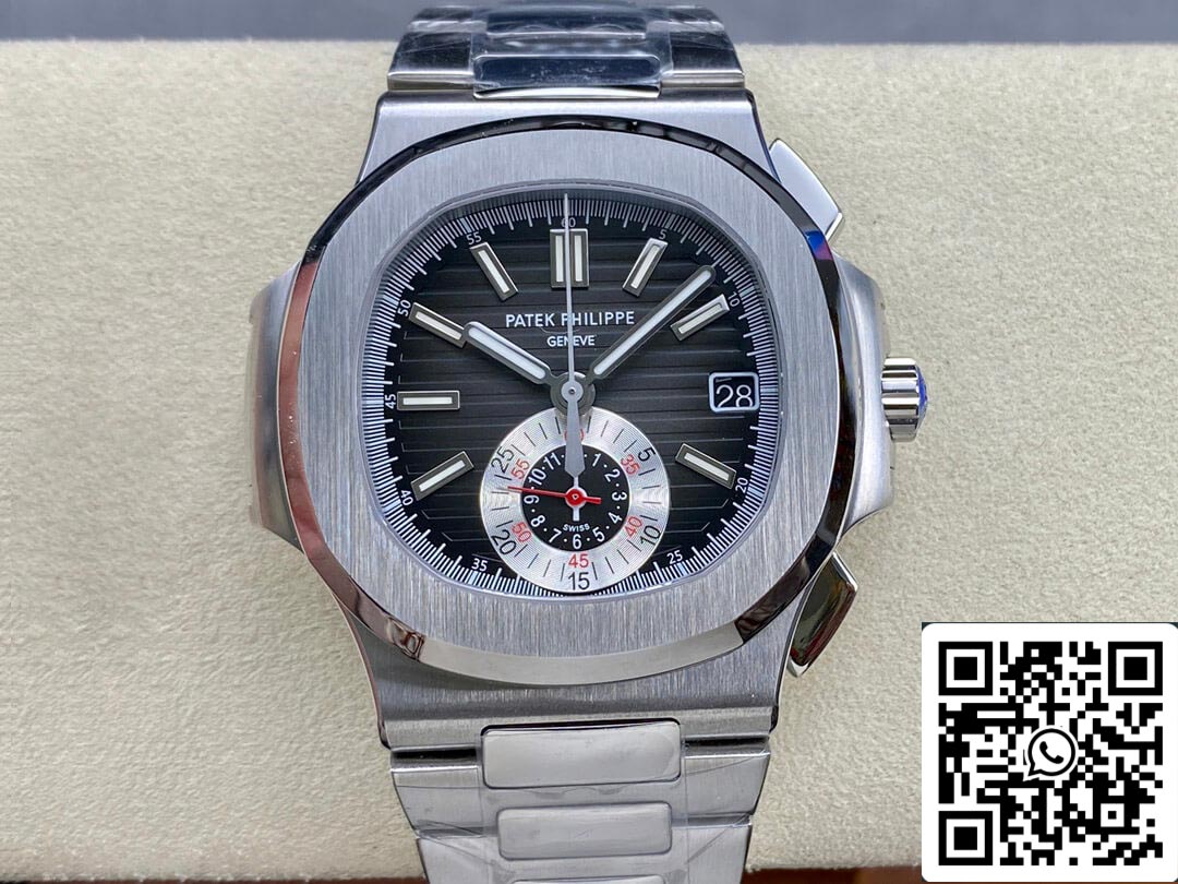 Patek Philippe Nautilus 5980/1A-014 1:1 Best Edition PPF Fabbrica Black Dial
