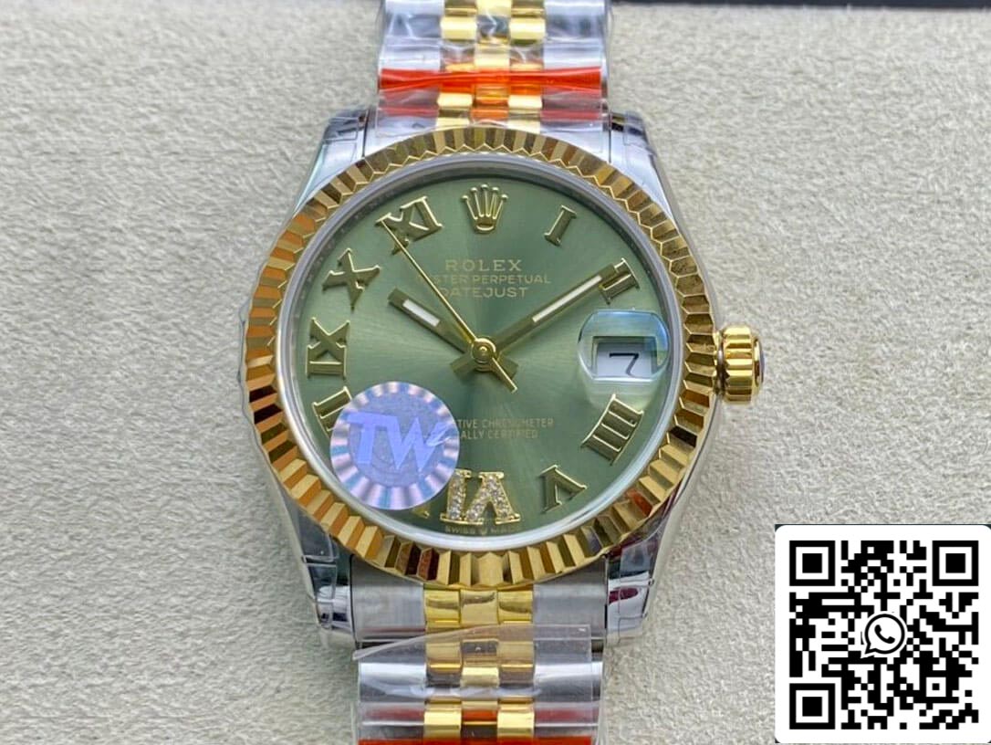 Rolex Datejust 178273 31MM 1:1 Best Edition TW Fabbrica Green Dial