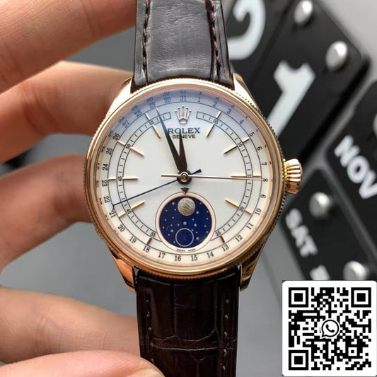 Rolex Cellini M50535-0002 1:1 Best Edition KZ Fabbrica White Dial