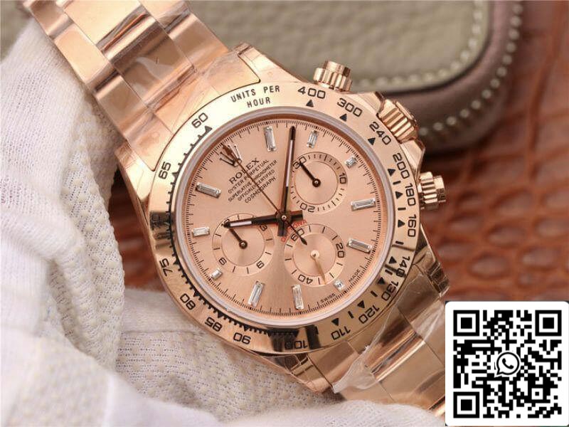 Rolex Daytona Cosmograph 116508 JH Fabbrica 1:1 edição melhor Swiss ETA4130 mostrador em ouro rosa