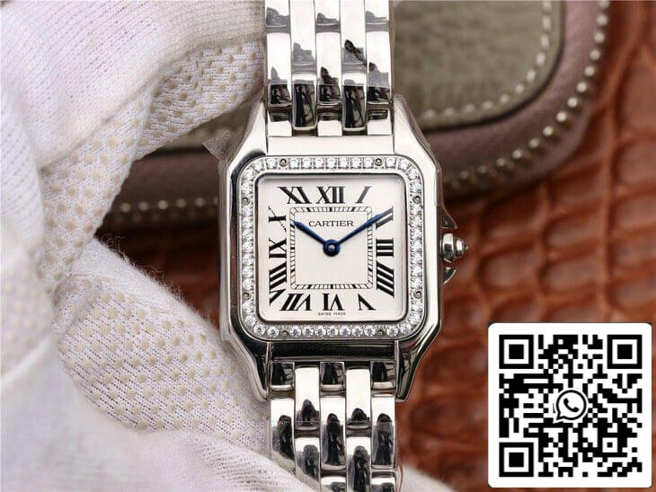 Panthere De Cartier W4PN0008 1:1 edizione migliore GF Fabbrica Diamond quadrante argento
